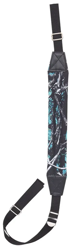 Bulldog Deluxe Sling made of Muddy Girl Serenity Camo Nylon with 1" W & Padded Design for Rifles