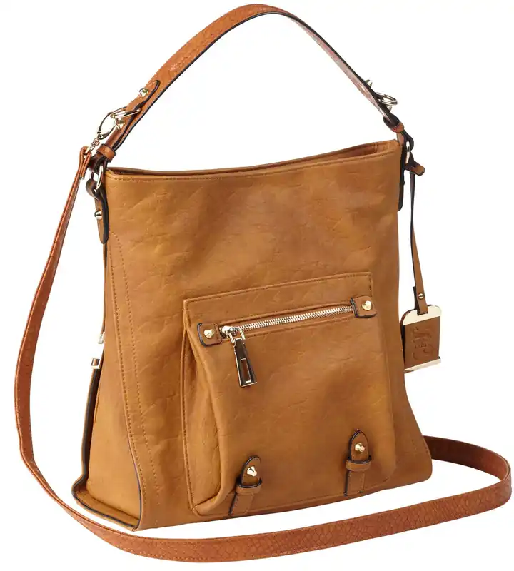 Bulldog Hobo Purse w/Holster Brown Leather Most Sm Pistols & Revolvers RH
