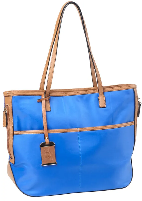 Bulldog Tote Purse w/Holster Electric Blue Nylon Most Sm Pistols & Revolvers RH