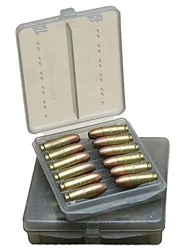 MTM Case-Gard Ammo Wallet Handgun 45 ACP 18rd Clear Smoke Polymer