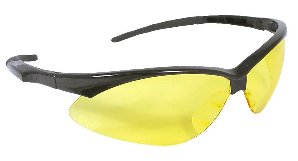 Radians Outback Shooting Glasses 99.9% UV Rated, Anti-Fog Amber Lens for Adults