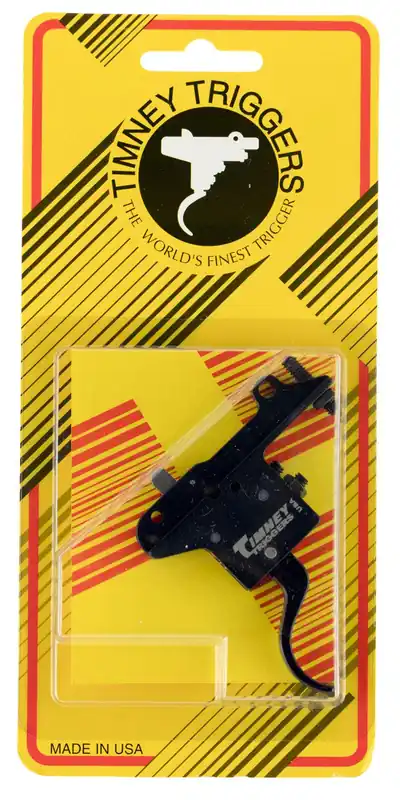 Timney Triggers Featherweight Curved Trigger with 3 lbs Draw Weight & Black Finish for Winchester 70 Right