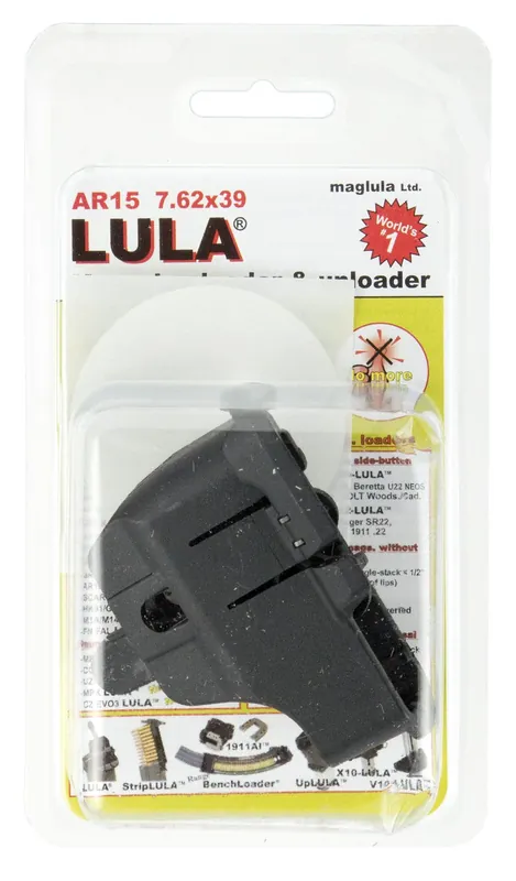 Maglula LULA Loader & Unloader Made of Polymer with Black Finish for 7.62x39mm AR-15