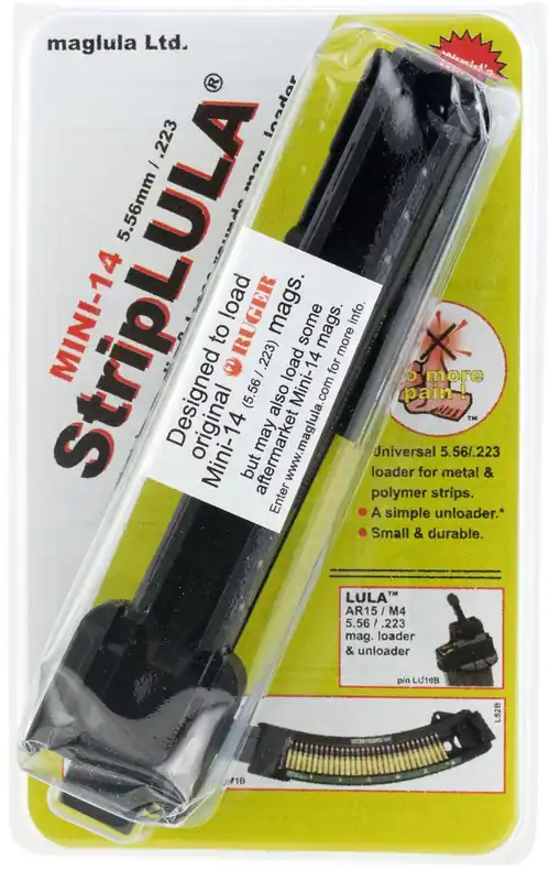 Maglula StripLULA Black Polymer for 223 Rem, 5.56x45mm NATO Ruger Mini-14