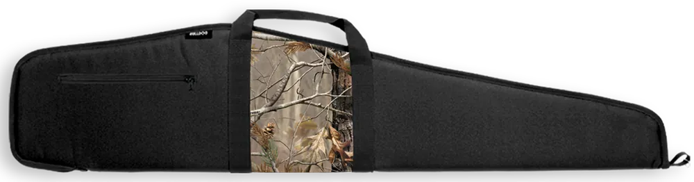 Bulldog Camo Panel Rifle Case 44 Scoped Rifle Black Nylon Case"