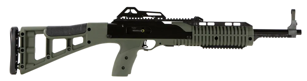 Hi-Point 995TS Carbine 9mm 16.50" 10+1 Steel Rec OD Grn Fixed Syn Stock Adj Frt Sight/Peep Rear Black Metalwork 995TS OD