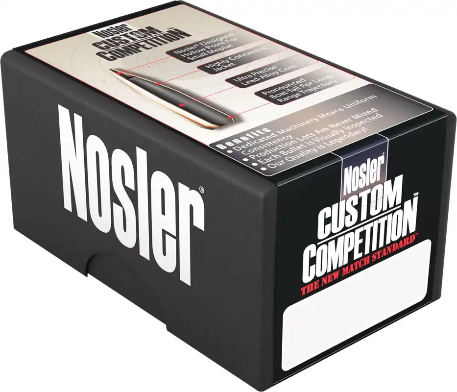 Nosler Custom Competition 9mm .355 147 gr Jacketed Hollow Point (JHP) 250 Per Box
