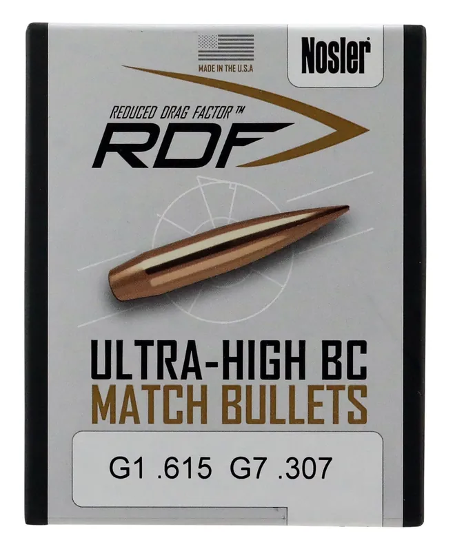 Nosler RDF 6.5 Creedmoor .264 130 gr Hollow Point Boat-Tail (HPBT) 100 Per Box