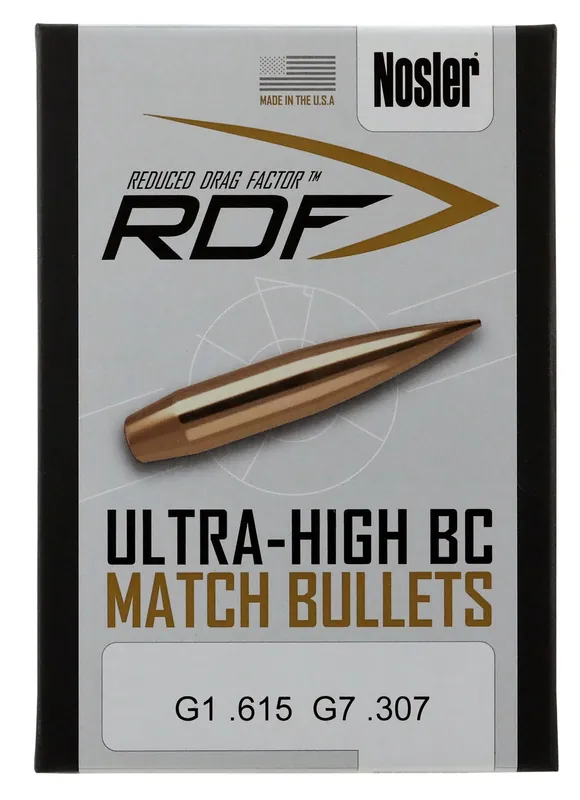 Nosler RDF 6.5 Creedmoor .264 130 gr Hollow Point Boat-Tail (HPBT) 500 Per Box