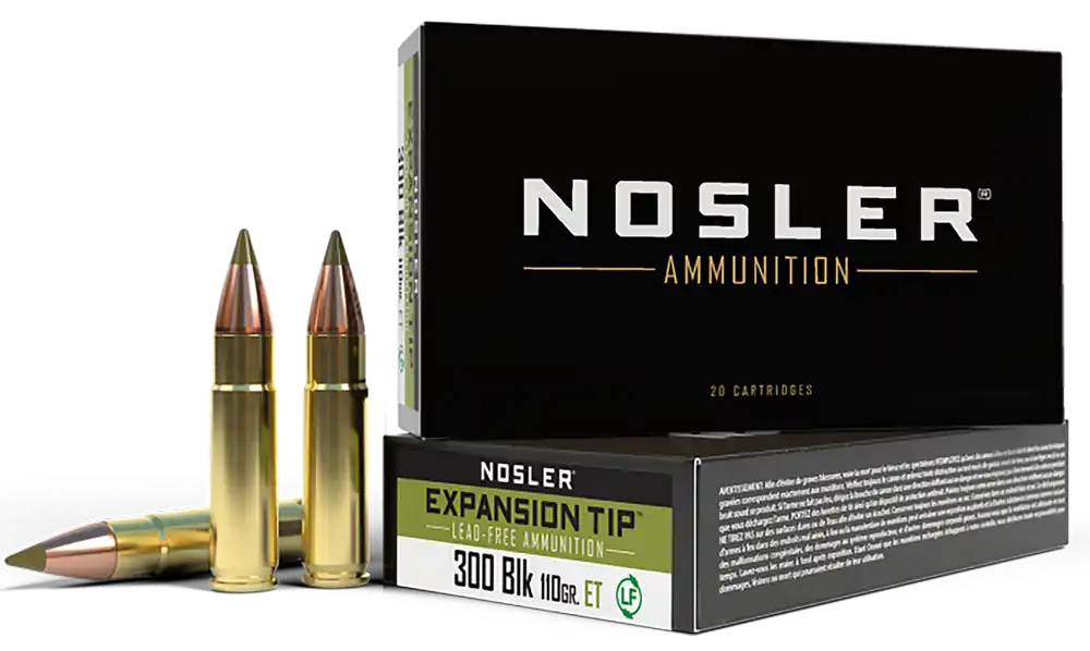Nosler E-Tip 300 Blackout 110 gr E-Tip Lead-Free 20 Bx