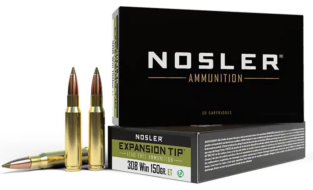 Nosler E-Tip .308 Win 150gr Lead-Free 20rd Bx/ 10 Cs