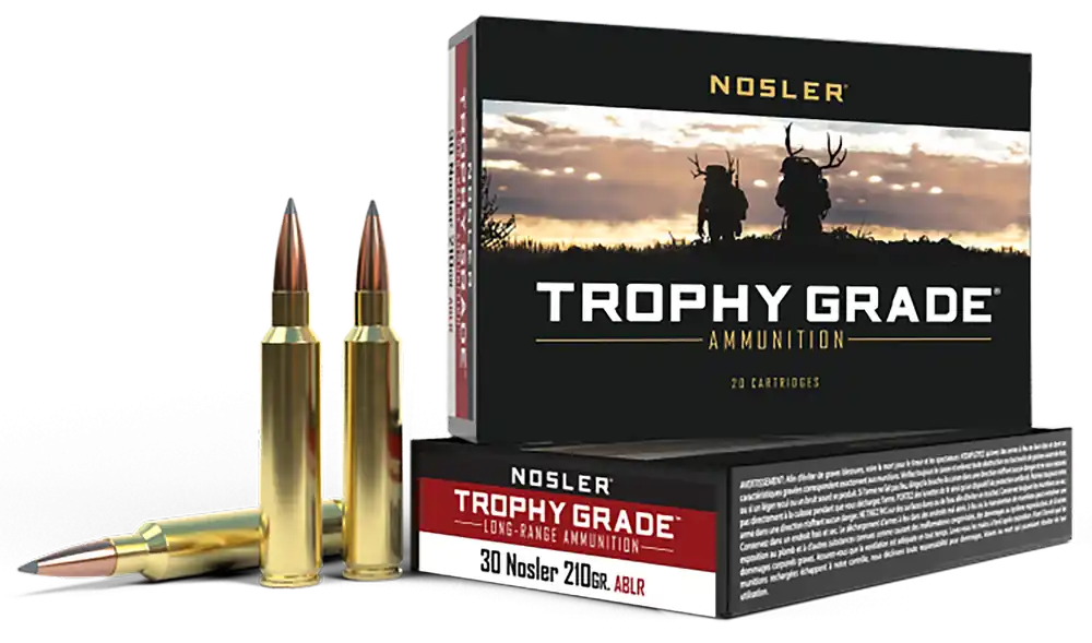 Nosler Trophy Grade Long Range 30 Nosler 210 gr AccuBond Long Range 20 Bx