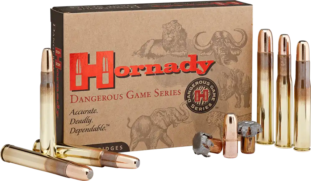 Hornady Dangerous Game 375 H&H Mag 300gr DGX Bonded 20rd Box/ 6 Cs