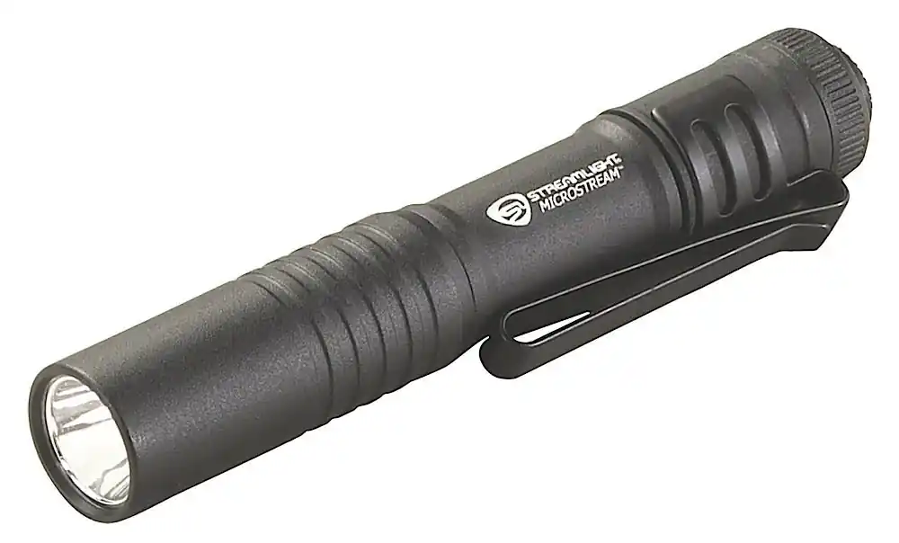 Streamlight Microstream Black Anodized Matte Black White C4 LED