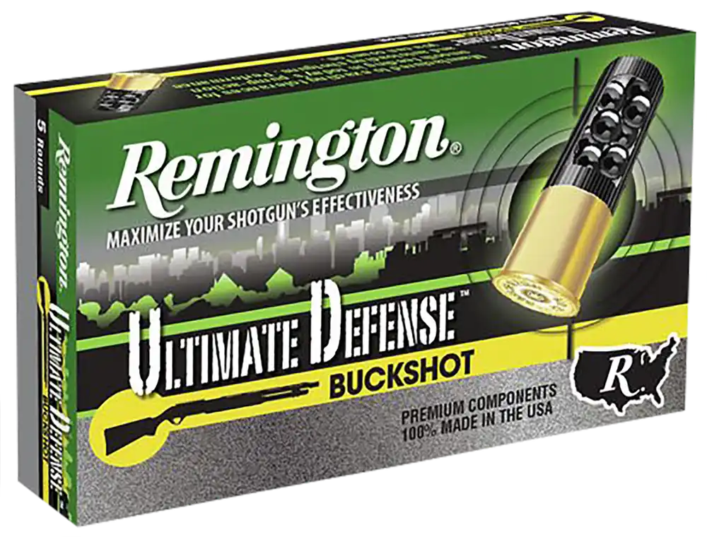 Remington Ultimate Defense 12ga 3" 15-Pellet 00Bk 5rd