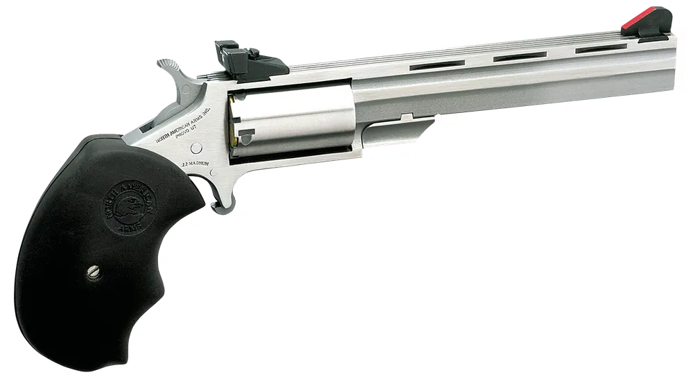 North American Arms 22 WMR Revolver 4" 5+1 Stainless - CA Compliant