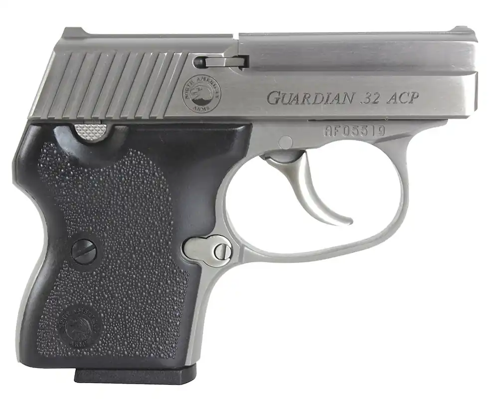 North American Arms Guardian DAO 32 ACP Caliber 2.19" Barrel, 6+1, Stainless Steel Finish