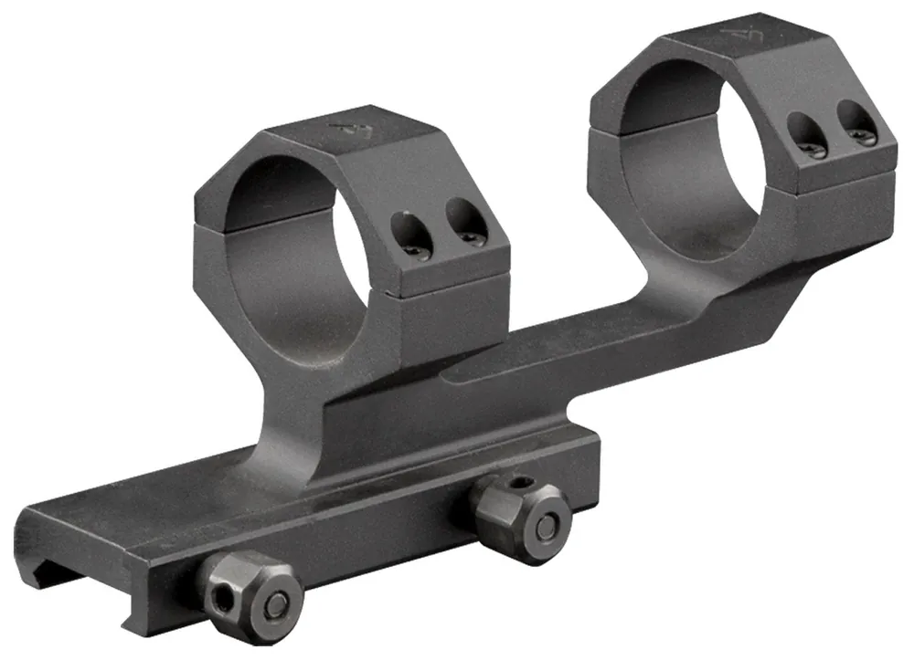 Aim Sports Cantilever Scope Mount/Ring Combo Black Anodized 30mm Tube High Rings Cantilever Mount 1.75" Mount Height Aluminum Rifle