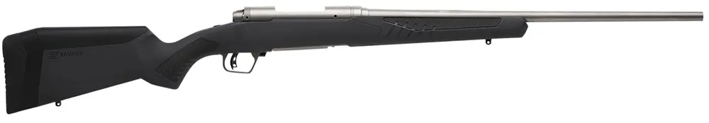 Savage 7mm-08 Rem 4+1, 22" Barrel, Stainless Metal, Gray AccuStock LH Stock
