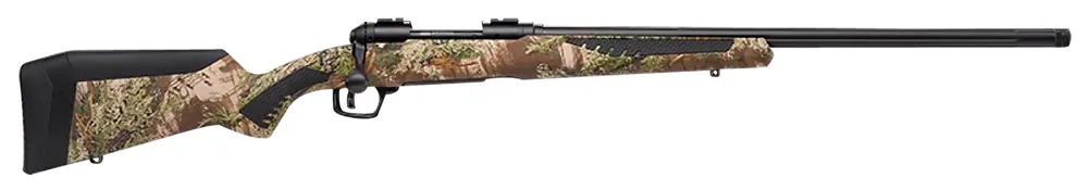 Savage 308 Win 4+1, 24" Barrel, Black Metal, Mossy Oak Terra, AccuStock