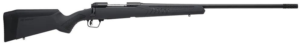 Savage 338 Lapua Mag 5+1, 26" Barrel, Black Metal, Gray AccuStock RH Stock
