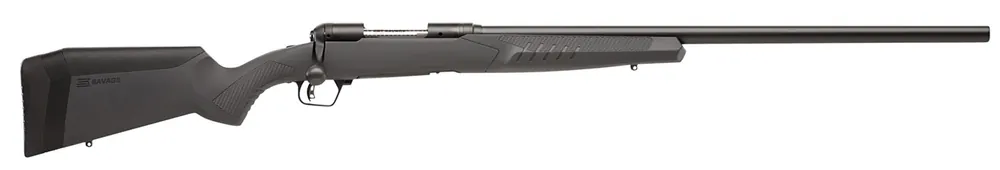 Savage 22-250 Rem 4+1, 26" Barrel, Black Metal, Gray RH AccuStock