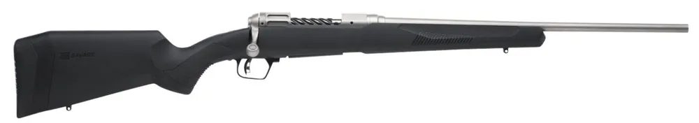Savage 223 Rem 4+1, 20" Barrel, Stainless, Black Synthetic RH Stock