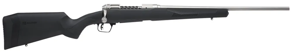 Savage 270 Win 4+1, 20" Barrel, Stainless, Black Synthetic Stock, Right Hand