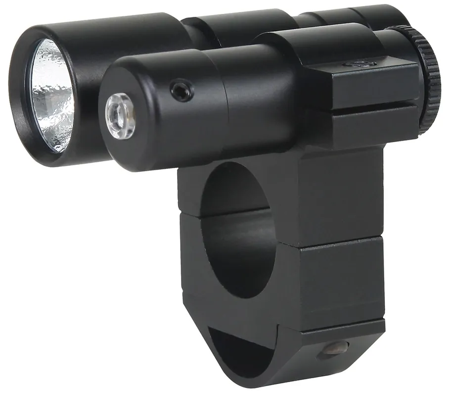 BSA Laser/Flashlight w/Mount Red Laser 80 Lumens <5mW 650nM Wavelength 50 yds Range Matte Black