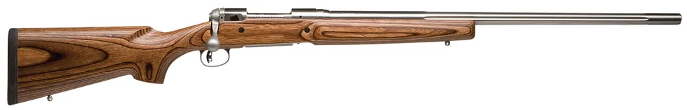 Savage 223 Rem 4+1, 26" 1 7", Stainless, Brown Stock Right Hand, Box Magazine