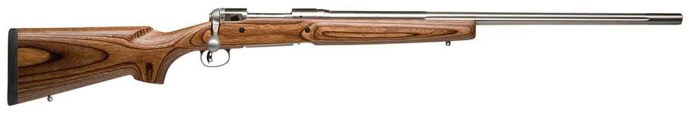 Savage 22-250 Rem 4+1, 26" 1 9", Stainless, Brown RH Stock, Detachable Magazine