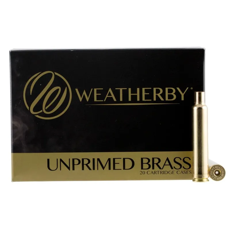 Weatherby Unprimed Cases 6.5-300 Weatherby Magnum Rifle Brass - 20 Per Box