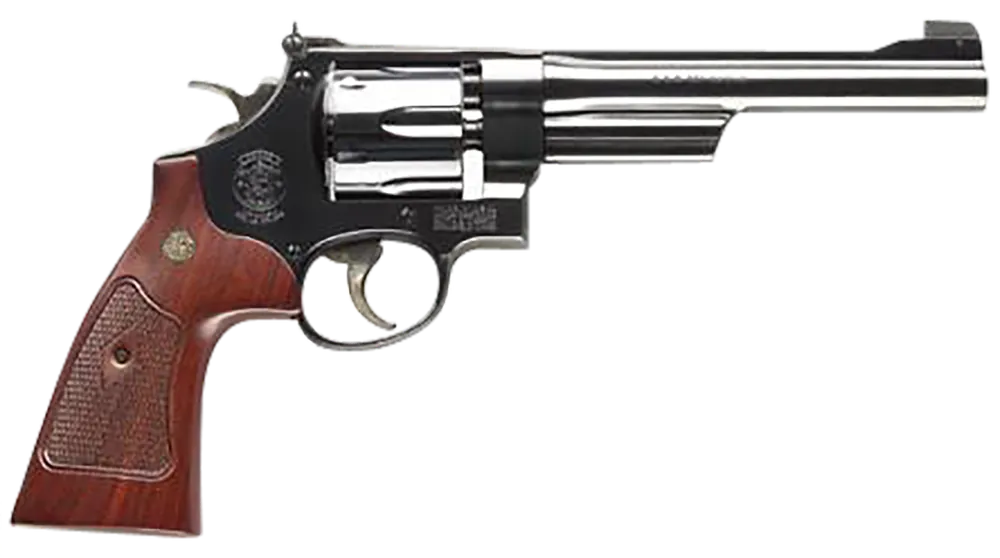 Smith & Wesson 150341 Model 27 Classic 357 Mag or 38 S&W Spl +P Caliber with 6.50" Barrel, 6rd Capacity Cylinder, Overall Blued Finish Carbon Steel & Squared Butt Checkered Walnut Grip