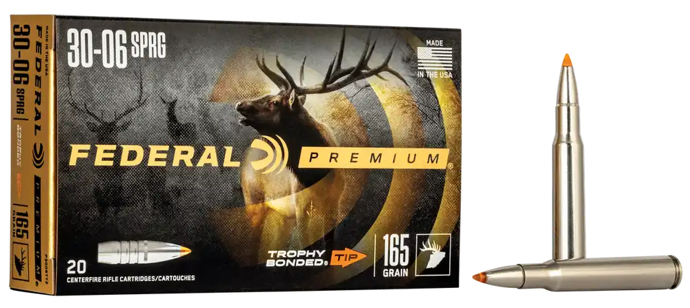 Federal Premium 30-06 Springfield 165 gr Trophy Bonded Tip 20 Bx