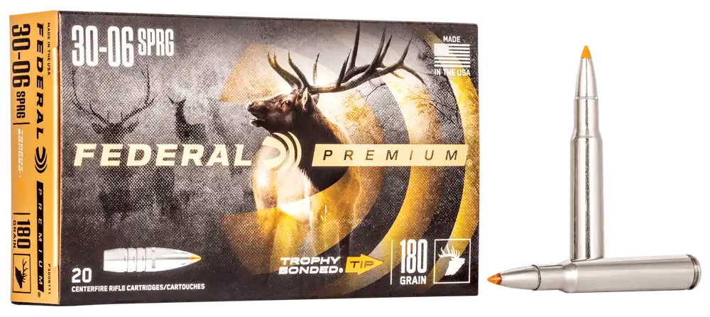 Federal Premium 30-06 Springfield 180 gr Trophy Bonded Tip 20 Bx