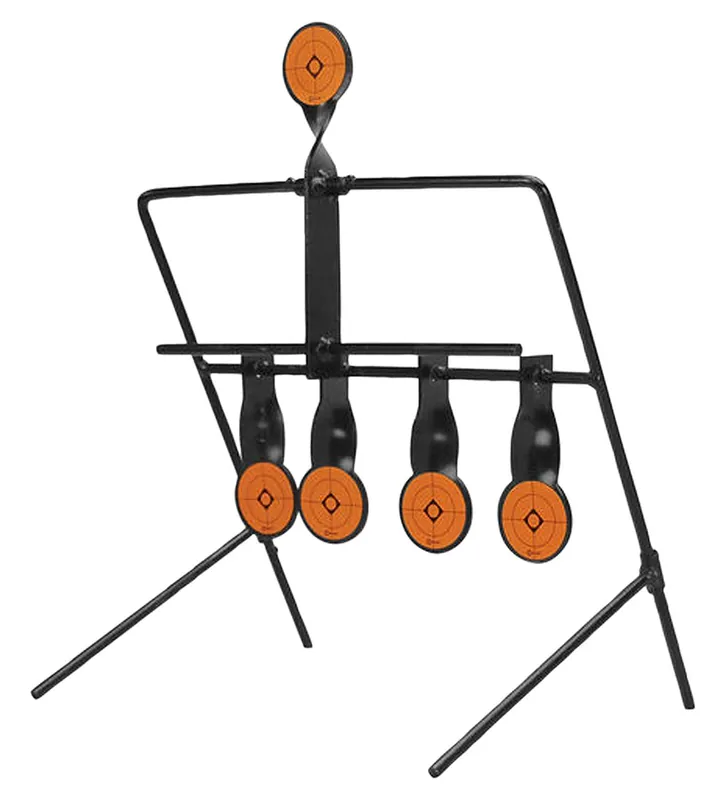 Caldwell Resetting Target Airgun AR500 Steel Black/Orange Impact Enhancement Motion 1.50"