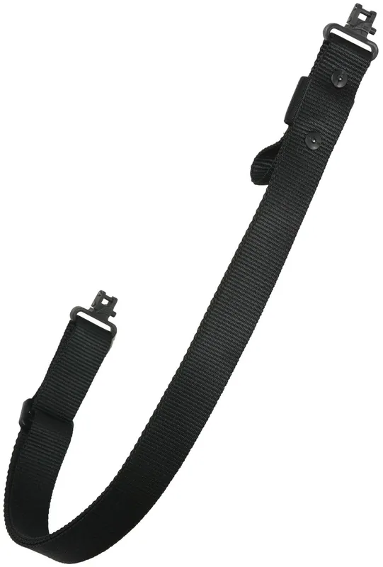 Outdoor Connection Original Super-Sling 2+ 1.25" W x 28"-37" L Adjustable Black Nylon Webbing with Talon QD Swivels for Rifle/Shotgun