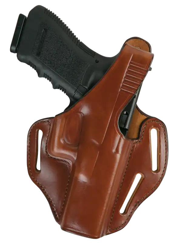 Bianchi Piranha OWB Tan Leather Fits S&W J Frame Belt Slide Mount RH