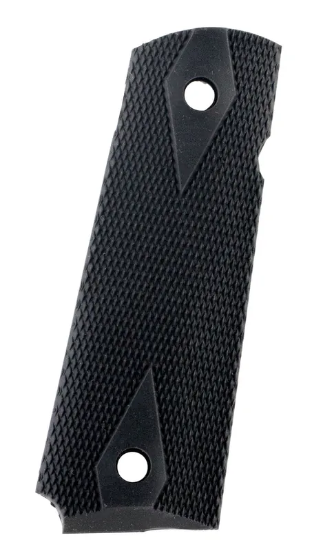 Pearce Grip Side Panel Grips Double Diamond Checkering Black Rubber for 1911 Government