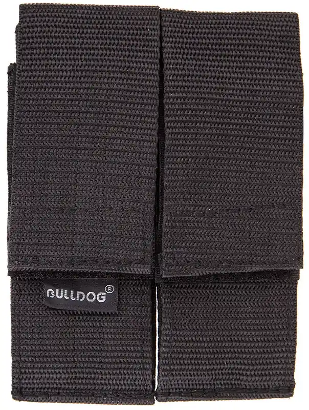 Bulldog Double Mag Holder Nylon with Black Finish & Belt Loop