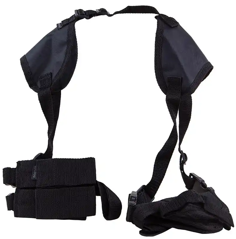Bulldog Deluxe Shoulder Harness Black Nylon for 2-4" Barrels Standard Auto Ambidextrous Hand