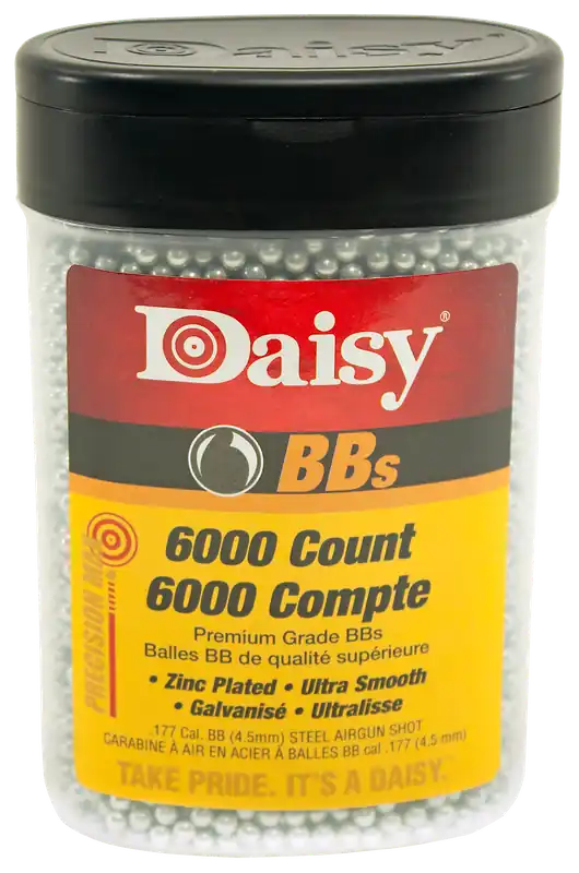 Daisy 60 PrecisionMax .177 BB Zinc-Plated Steel 6000 Per Bottle