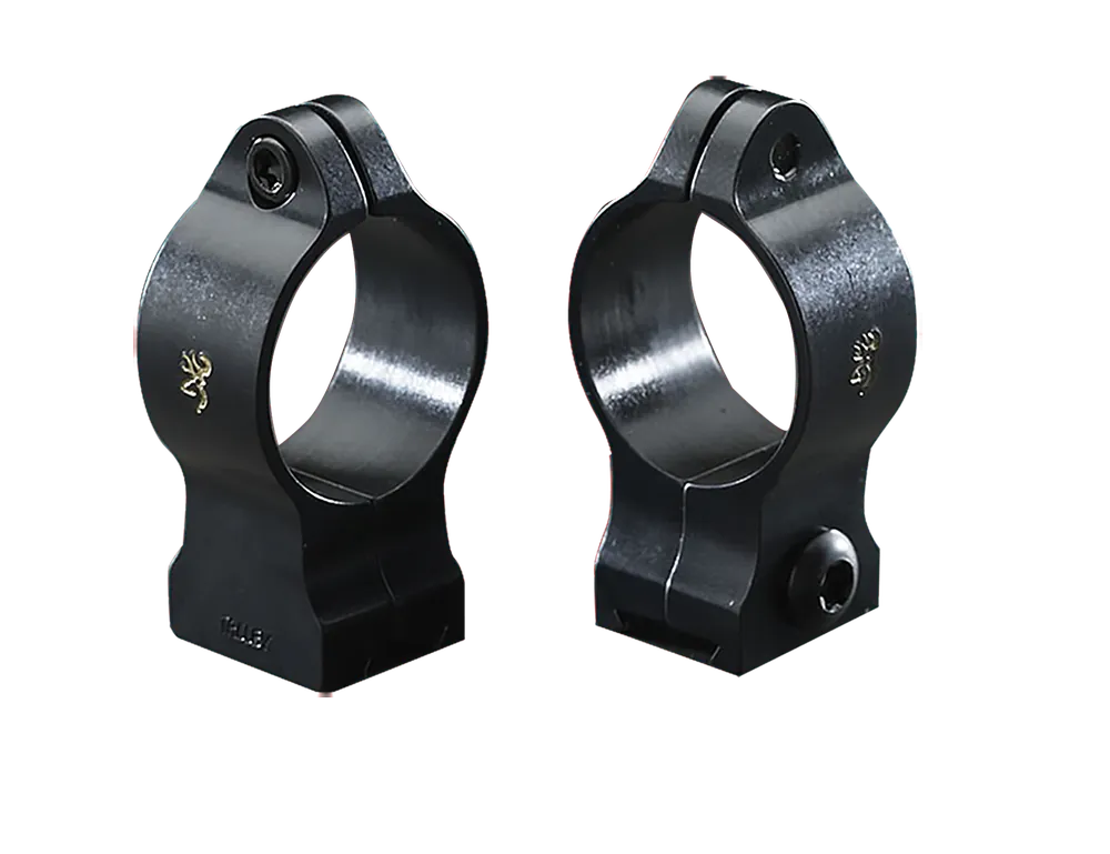 Browning 12345 Scope Ring Set Vertically Split Browning A-Bolt/BAR/BLR/X-Bolt Browning-Style 2-Piece Base High 1" Tube Matte Black Aluminum