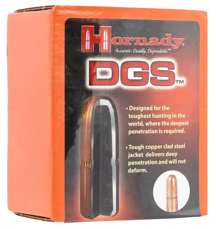 Hornady DGS 470 Cal .474 500 gr Dangerous Game Solid 50 Per Box