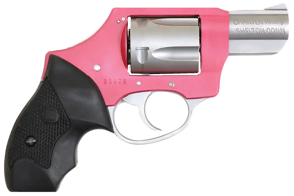 Charter Arms 53831 Undercover Lite Pink Lady 38 Special 5rd 2" Stainless Steel Barrel & Cylinder Pink Aluminum Frame with Black Rubber Grip