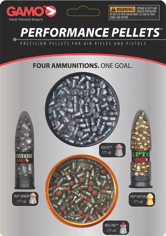 Gamo 632092854 High Performance Combo .177 Pellet Lead 400 Per Pack