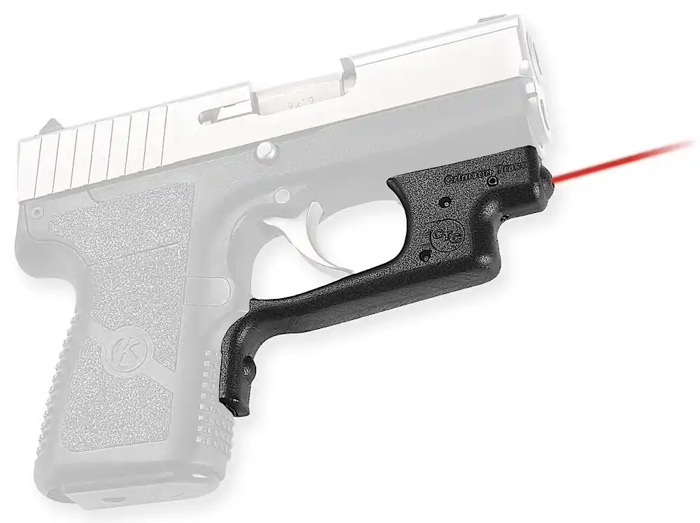 Crimson Trace Laserguard 5mW Red Laser with 633nM Wavelength & 50 ft Range Black Finish for 9mm Luger & 40 S&W Kahr CW, PW