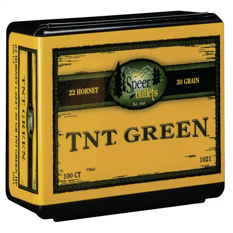 Speer TNT Green Rifle 22 Cal 30 Gr JHP 100/Box