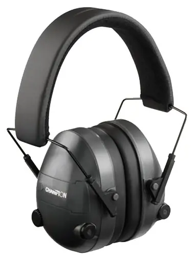 Champion Targets Electronic Muffs 25 dB Over the Head Black Ear Cups for Adults