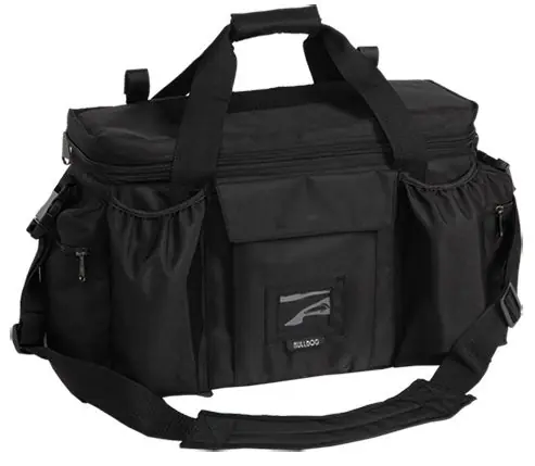 Bulldog Deluxe Police & Shooter Range Bag XL Water Resistant Black Nylon